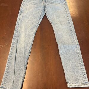 Levi’s 501 jeans button fly, small. Waist 25” 5 pockets Great condition no rips
